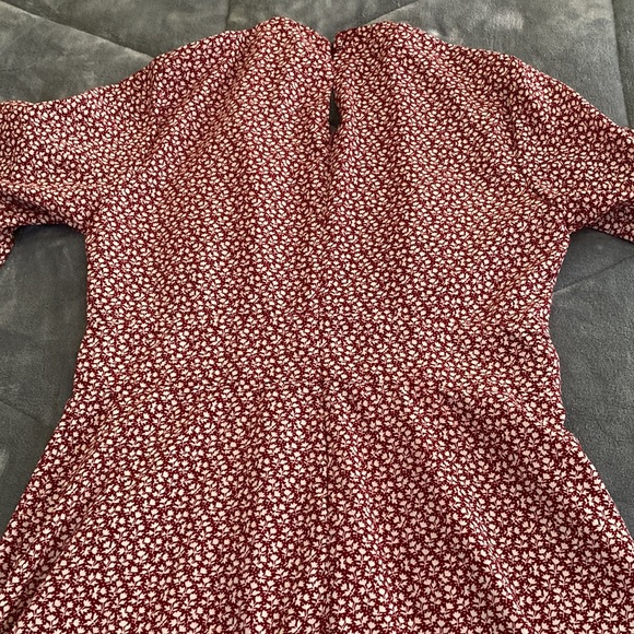 Hyped unicorn Red & White Patterned Dress - Picture 7 of 7